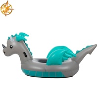 Ballon d'exercice gonflable en PVC Dragon Argenté 120CM, jouet aquatique durable, pliable et étanche pour adultes