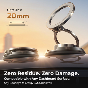 <span class=keywords><strong>Support</strong></span> de téléphone magnétique rotatif à 360° LISEN 2026 Pro N52 à forte aspiration pour voiture, compatible iPhone 17 16 Pro Max Samsung S25 - Product Image 2
