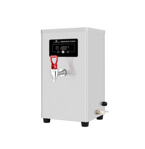 <span class=keywords><strong>Fontaine</strong></span> à eau potable commerciale autoportante en acier inoxydable avec réservoir de 6 L 220 V, distribution d'eau chaude/froide - Product Image 1