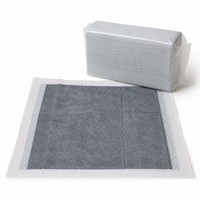 Almohadillas Desechables Ecológicas de Carbón de Bambú para Perros, Grises, Reductoras de Olores, Impermeables IP67 con Película de PE, para Entrenamiento de Cachorros, Venta al por Mayor OEM
