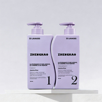 Bouteille vide à pompe personnalisée en plastique HDPE biodégradable violet de 900 ml pour shampoing, gel douche et produits de toilette d'hôtel