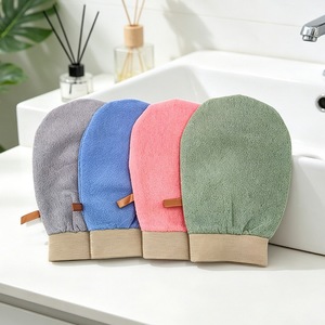 Bath <b>scrub</b> gloves, powerful exfoliating and scrubbing gloves for home use, double-sided, for men and women, coarse-grained bath - Product Image 3