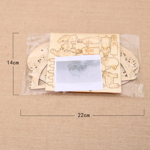 2019 Christmas New Arrival Wooden <b>Puzzle</b> DIY Ornament 3D <b>Jigsaw</b> <b>Puzzle</b> Children's Handmade Gift - Product Image 4