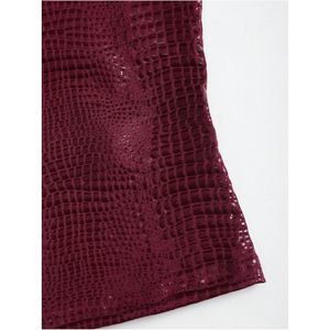 Women's Faux Leather <b>Tank</b> <b>Top</b> Cropped <b>Square</b> <b>Neck</b> Sleeveless Ruched Bodycon Translucent Clubwear Party <b>Top</b> - Product Image 4
