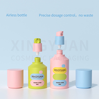 Bouteille à pompe à vide XINGYUAN avec bouchon anti-poussière, couleur personnalisée, 50 ml, bouteilles sans air en plastique pour sérum facial, lotion hydratante