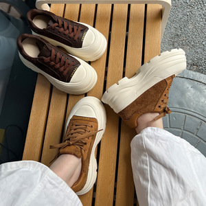 Nuove <span class=keywords><strong>scarpe</strong></span> da ginnastica tedesche <span class=keywords><strong>in</strong></span> <span class=keywords><strong>pelle</strong></span> retrò <span class=keywords><strong>sportive</strong></span> con suola piatta da <span class=keywords><strong>donna</strong></span> di alta qualità - Product Image 2
