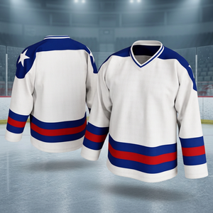 Maillot de hockey neuf de haute qualité en gros, respirant, impression numérique personnalisée, logo d'équipe, pour hommes, 100 % polyester - Product Image 1