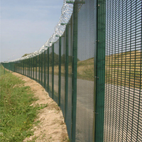Vente d'usine ISO CE, clôture de prison anti-escalade haute sécurité de 6 pieds, diamètre du fil de 4 mm, vue claire, Clearvu 686 868 358, pour l'Afrique