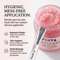 Gommage pour les lèvres à la pêche coréenne, hydratant, exfoliant, lissant, élimine les peaux mortes, sans paraben, biologique, végétalien, huile de jojoba, huile d'avocat