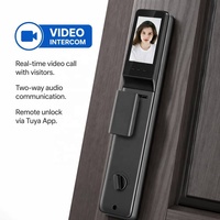 Cerradura Inteligente 8 en 1 con Reconocimiento Facial, Vena de la Palma, Cámara de Video, WiFi Tuya, Sin Llave, Cerrojo de Aleación de Aluminio para Seguridad del Hogar