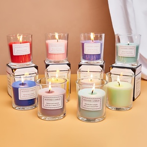 เทียนหอมถั่วเหลืองหลากสีสันสร้างสรรค์ กลิ่นหอมอโรมาเธอราพี ชุดกล่องของขวัญสร้างบรรยากาศโรแมนติก กลิ่นหอมติดทนนาน รุ่นทำมือครึ่งหนึ่ง HY-114 - Product Image 1