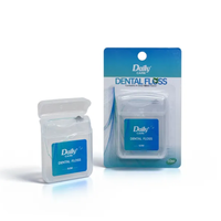 Fil dentaire orthodontique en nylon pour usage domestique, saveur menthe, avec enfile-fil, pour le nettoyage des appareils dentaires, implants et bridges