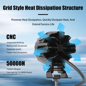 Foco de Luz Antiniebla para Motocicleta, Mini Lámpara Blanca y Amarilla de 30W, para Conducción Todoterreno, <span class=keywords><strong>BMW</strong></span>, ATV, UTV, Camión, <span class=keywords><strong>Moto</strong></span>, Luz Auxiliar - Product Image 4