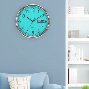 <span class=keywords><strong>Horloge</strong></span> murale en plastique à quartz avec affichage de la <span class=keywords><strong>date</strong></span> <span class=keywords><strong>et</strong></span> du <span class=keywords><strong>jour</strong></span> - Product Image 5