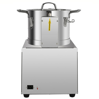 Hachoir à légumes et viande commercial 15L 110V/220V 1400W, mixeur, machine à couper les aliments en acier inoxydable
