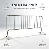 Barrière de contrôle des foules de norme britannique, barrière robuste de séparation des piétons pour les concerts et les marathons