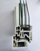 Fenêtre à battant en PVC renforcé de sécurité structurelle moderne, double vitrage trempé, conception coupe-vent, certifiée Energy Star