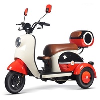 Tricycle électrique à deux places de 8 pouces avec siège long, 600W, options 48V/60V pour passagers