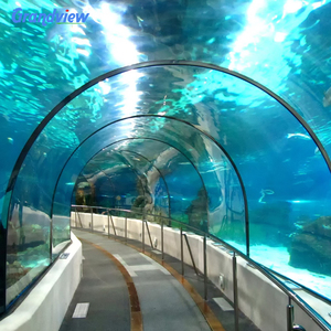 Tunnel acrylique acrylique petit aquarium ornemental populaire réservoir de poissons en verre clair de haute qualité - Product Image 1