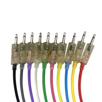 Câbles de patch LED lumineux Eurorack, fils de test modulaires