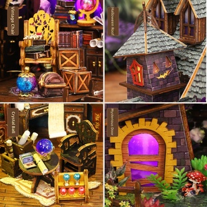 DIY Qixianbao <span class=keywords><strong>Château</strong></span> Étrange en <span class=keywords><strong>Bois</strong></span> 3D – Modèle <span class=keywords><strong>de</strong></span> Puzzle à Assembler Manuellement – Support <span class=keywords><strong>de</strong></span> Livre – 101-500 Pièces – Pour les 14 ans et plus - Product Image 3