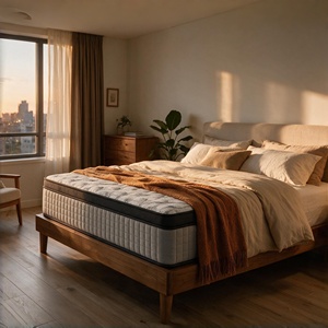 Matelas à ressorts ensachés moderne double 10 pouces avec isolation des mouvements et ressorts de soutien pour chambre à coucher et mobilier de maison - Product Image 2
