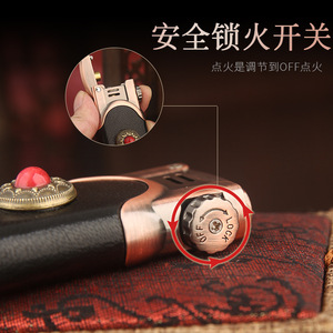 Encendedor de Propano Wolong, Bronce Cepillado, Recargable, Encendido con un Toque, Regalo Clásico para Hombres, Cigarros, Camping al Aire Libre - Product Image 4