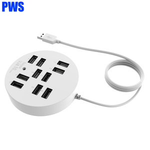 USB 2.0 Hub 11 cổng USB2.0 để USB2.0 * 10 + DC * 1 Adapter vòng hình dạng đa cổng PC máy tính xách tay phụ kiện máy tính 11 cổng USB HUB - Product Image 2