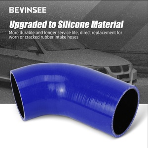 BEVINSEE Manchon d'admission en silicone pour <span class=keywords><strong>BMW</strong></span> <span class=keywords><strong>N52</strong></span> E82 E88 125i 128i E90 E91 <span class=keywords><strong>E92</strong></span> E93 <span class=keywords><strong>325i</strong></span> 328 330 - Product Image 5