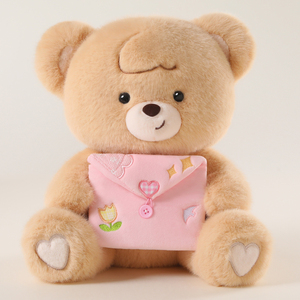 Oso, cerdo o conejo de peluche personalizado con carta de amor y sobre funcional para regalo de San Valentín o cumpleaños - Product Image 4