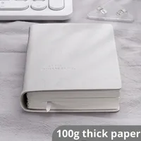A7 Format Dickes Farb-Ziegel PU-Notizbuch, 160 Seiten, Tragbares Tagebuch, Thermobindung, Leder-Einband, Hardcover, Mini-Taschen-Notizbuch, Blanko