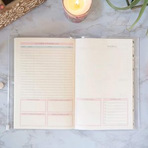 Conceptions personnalisées carnet de notes quotidien objectifs mensuels fournitures d'étude <span class=keywords><strong>scolaire</strong></span> planificateur de pochette 2026 avec pages de grille à glissière - Product Image 4