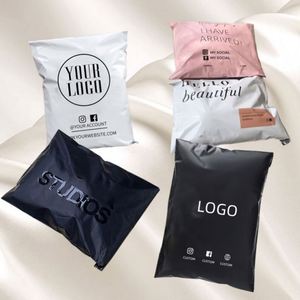 Designed Large Custom Color White <b>Waterproof</b> Custom Size Poly Bag Roll Eco-friendly Recyclable Self-adhesive Shipping Shoes Fur - Product Image 2