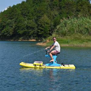 2023 Recém Água Jogar Equipamento Inflável Água Bicicleta Pontoon Lake <span class=keywords><strong>Sea</strong></span> Inflable Board com bicicleta - Product Image 5