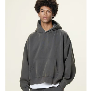 ผู้ผลิตเสื้อฮู้ดดี้ H5626 เสื้อฮู้ดดี้แบบกำหนดเอง ผ้าฟลีซบุหนา 350 กรัม สไตล์วินเทจ ทรงบ็อกซี่ฟิต เสื้อฮู้ดดี้ผู้หญิง ผู้ชาย - Product Image 1