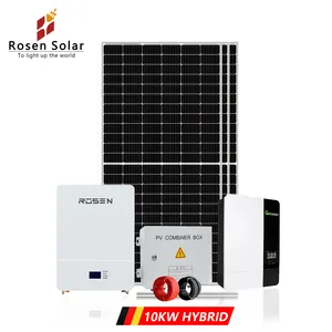 Residential Complete Hybrid Off Grid Solar Power System 10000W 5Kw 10Kw 20Kw Solar Panel Energy System Cost For Home In Europe