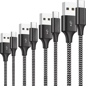 Venta caliente 1M Color Durable Nylon Trenza <span class=keywords><strong>USB</strong></span> a Tipo C Adaptador de cargador <span class=keywords><strong>USB</strong></span> de carga rápida Tipo C Cable <span class=keywords><strong>Usb</strong></span> para teléfono móvil - Product Image 3