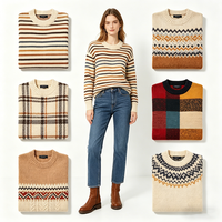 Desain Modern ODM & OEM Sweater Wanita Gaya Kasual Lembut Hangat Rajutan Musim Semi 100% Katun Pullover Rajut
