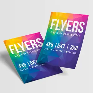 Cheap Custom Printing A5 Flyer Business Card Greeting Card With Logo Thank You Card Printing For Businesses