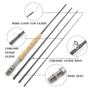 <span class=keywords><strong>Canne</strong></span> à pêche à la <span class=keywords><strong>mouche</strong></span> en fibre de carbone, action moyenne rapide, <span class=keywords><strong>canne</strong></span> à <span class=keywords><strong>mouche</strong></span> légère pour la pêche en eau douce - Product Image 6