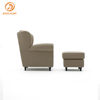 Fauteuil d'appoint en velours capitonné personnalisable pour salon, chambre, appartement, salle à manger ou villa