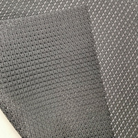 Tissu en maille tricotée sur mesure OEM 100% polyester 300D 370gsm 150cm respirant pour dossier de chaise et sièges d'extérieur