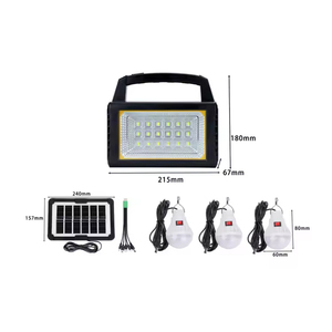 2024 <b>Small</b> USB Rechargeable Solar <b>LED</b> <b>Light</b> Kit Mini Energy Lighting System for Garden & Camper Solar Panels - Product Image 4