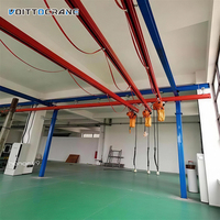 Système de pont roulant léger autoportant combiné monorail de 0,5 à 3 tonnes