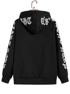 Sweat-shirt à capuche zippé pour homme, hiver, avec design imprimé numérique personnalisé, 100% coton molletonné, confortable - Product Image 2