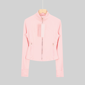 Chaqueta deportiva de manga larga para mujer, corte ajustado, alta elasticidad, para fitness y yoga. - Product Image 3