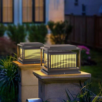 Highlux 2025 nouveau pilier de LED en acier inoxydable allume le prix de vente chaud avec l'ampoule 12W E27 de luminosité élevée pour l'éclairage de paysage
