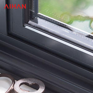 กระจกดีไซน์ทันสมัยแจ๊สแทร็คคู่อลูมิเนียมสวิงหน้าต่างประตูบ้านที่ไม่ใช้ความร้อนทำลายหน้าจอแม่เหล็กแนวนอน - Product Image 1