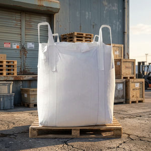OUTFLEX FIBC Bulk <b>Bag</b> PP Breathable Durable Flat Bottom Top Full Open Double Stevedore Strap 6:1 Safety Factor 1000kg Storage - Product Image 1