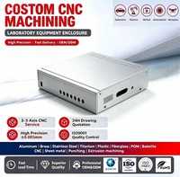 Boîtier de laboratoire de haute précision en aluminium anodisé dur usiné CNC pour équipements de contrôle et de test industriels